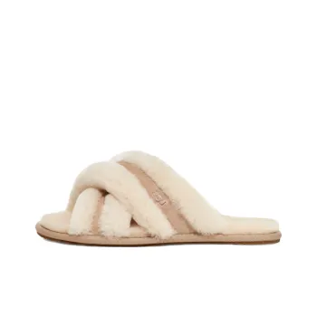UGG Scuffita Slip-Resistant Abrasion-Resistant Slide Slippers Women's Ecru