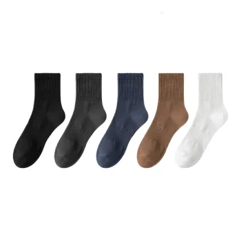 Lan Miao Mid Calf Socks Men's 5 Pack