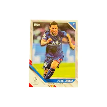 Topps Messi Large Paris Barcelona Base Good Condition Player Card Sports Cards 1 Piece
