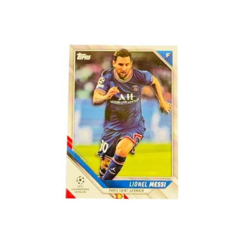 Topps Messi Large Paris Barcelona Base Good Condition Player Card Sports Cards 1 Piece