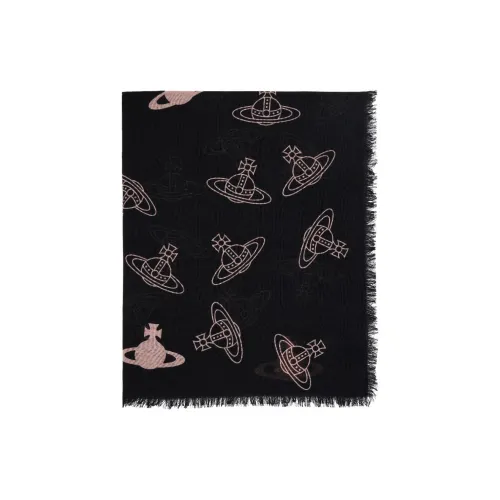 Vivienne Westwood Wool Knit Scarves Men's Black