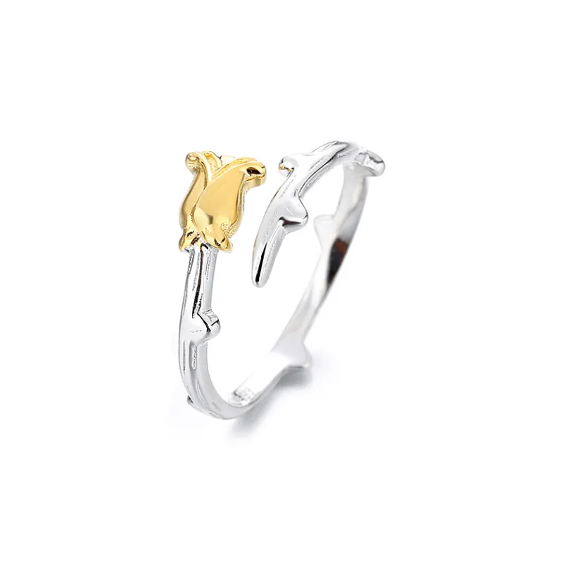 Onakiiko S999 Fine Silver Ring 1 Pair Gift Box Set Unisex-5