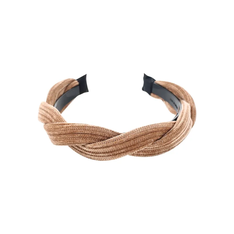 Yiru Flannelette Resin Headband Hair Clip Accessory Women's-0