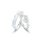 Starry Night Butterfly Couple Rings