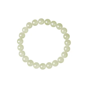 YUYIHUAN Hetian Jade Bracelets Pale Greenish White Jade Unisex