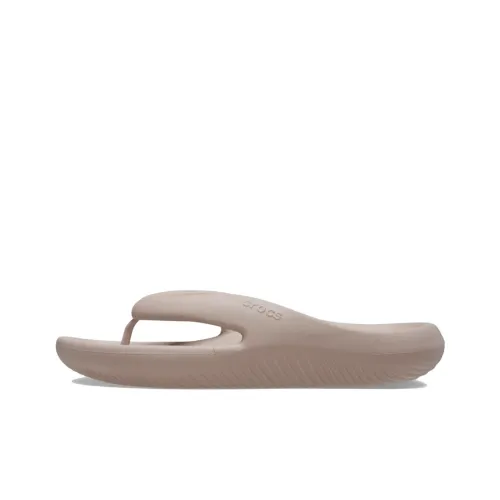 Crocs Abrasion-Resistant Flip Flops Unisex Nude Pink