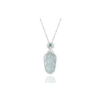 Double Happiness Gift Ice Type Jadeite Necklaces Women's