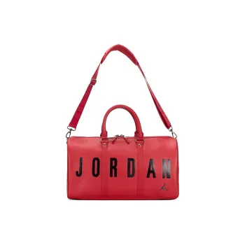 Jordan Polyester One Shoulder Portable Travel Bag Regular Unisex Red
