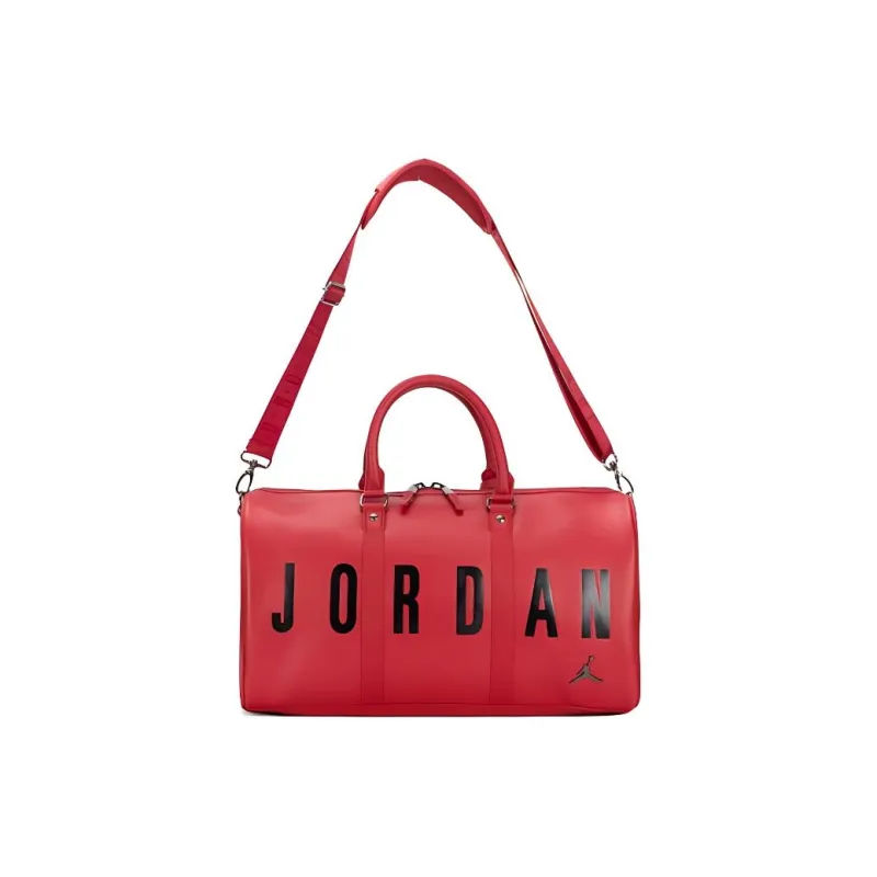 Jordan Polyester One Shoulder Portable Travel Bag Regular Unisex Red-0