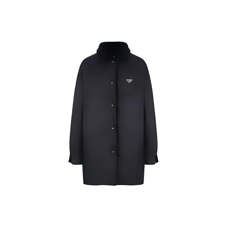 PRADA Triangle-logo Reversible Coat-1