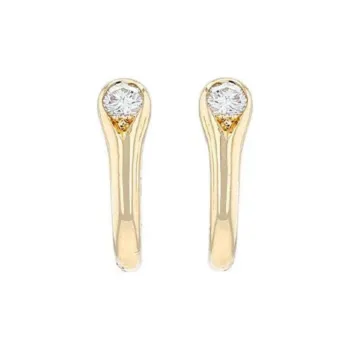 Cartier 18kt Yellow Gold Diamond Clip on Earrings