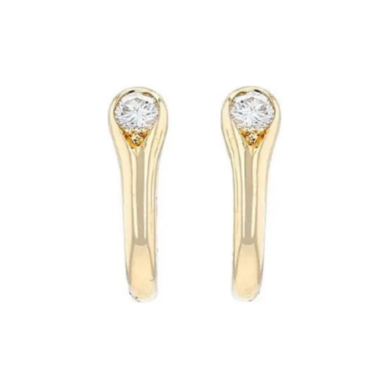 Cartier 18kt Yellow Gold Diamond Clip on Earrings-0