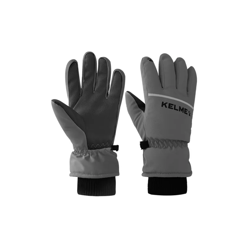 KELME Polyester Sports Gloves Unisex Black Gray Pink-3