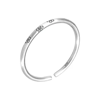VXSAX S999 Fine Silver Sterling Silver Bracelets Women's