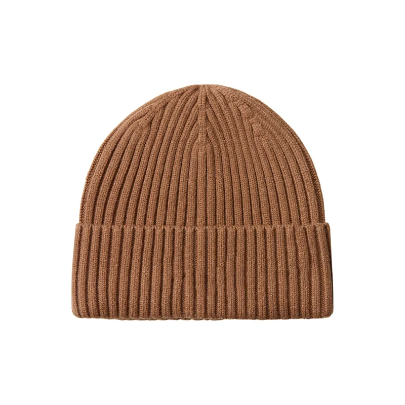 Pepsi Viscose Plush Beanie Unisex Beige Dark Gray Brown-8