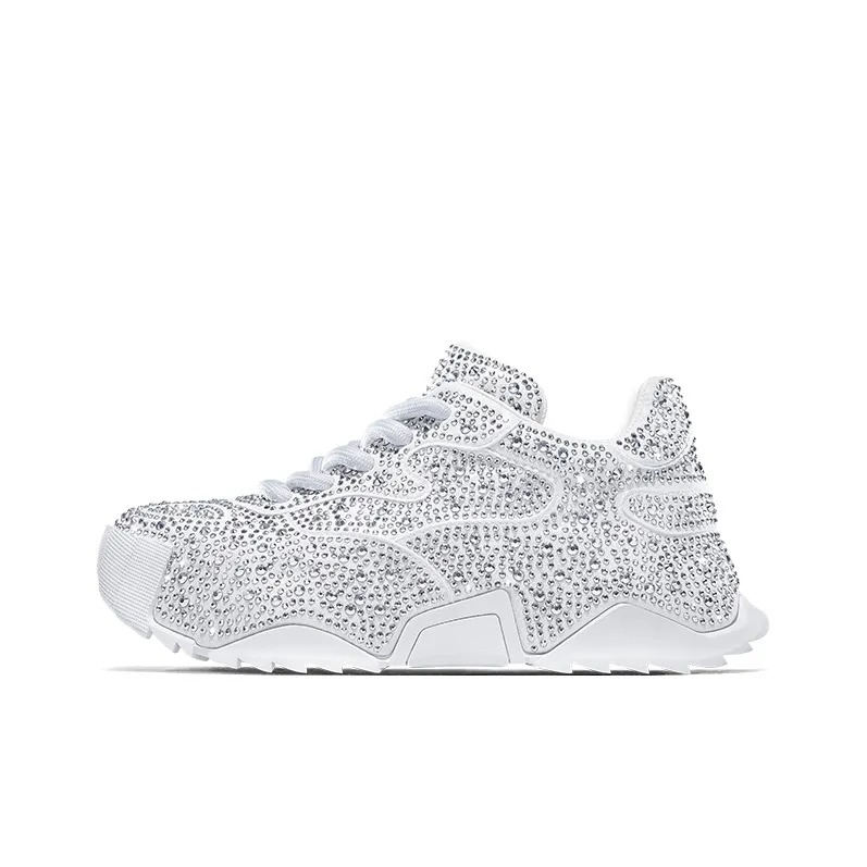 SALAXI Cushioning Height Increase Low Top Chunky Sneakers Unisex-12
