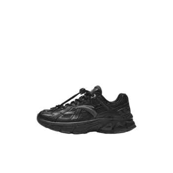 Antakids Anti Slip Wear Resistant Low Top Kids Lifestyle Shoes Black/Carbon Gray Teenagers