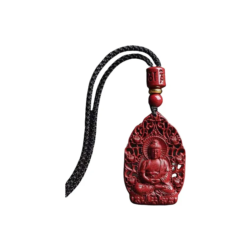 Lingxiang Yurun Cinnabar Necklaces Unisex-30