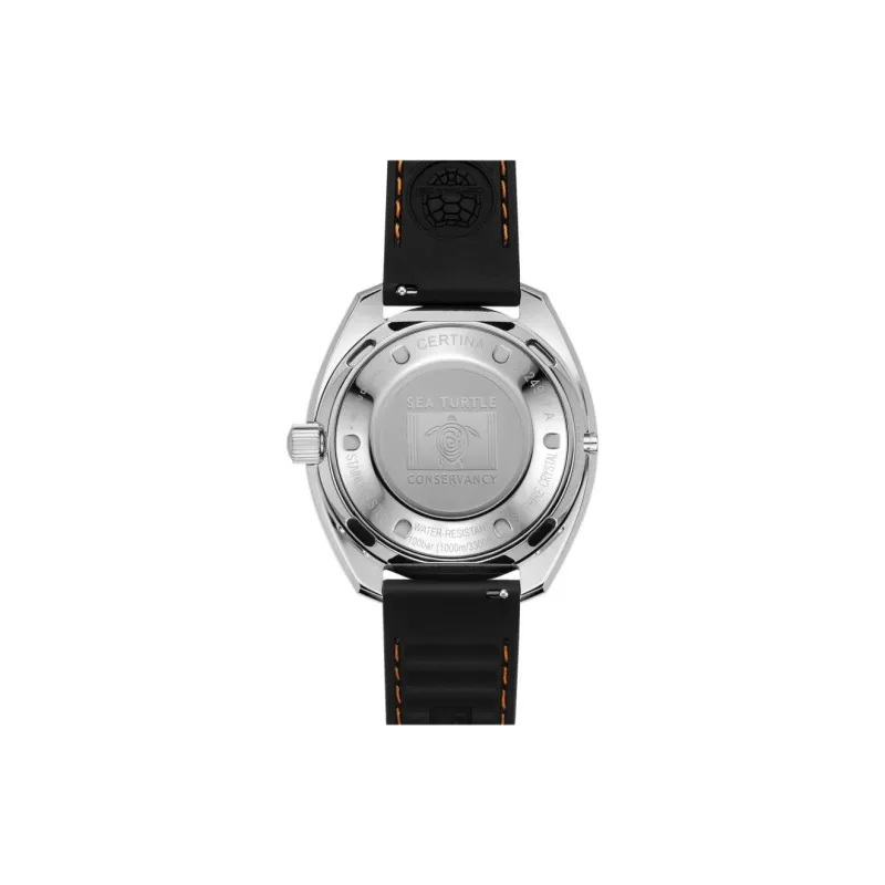 CERTINA Automatic Mechanical Movement Men's Watches Watch 43.5mm Green Dial Stainless Steel Case Rubber Strap-1