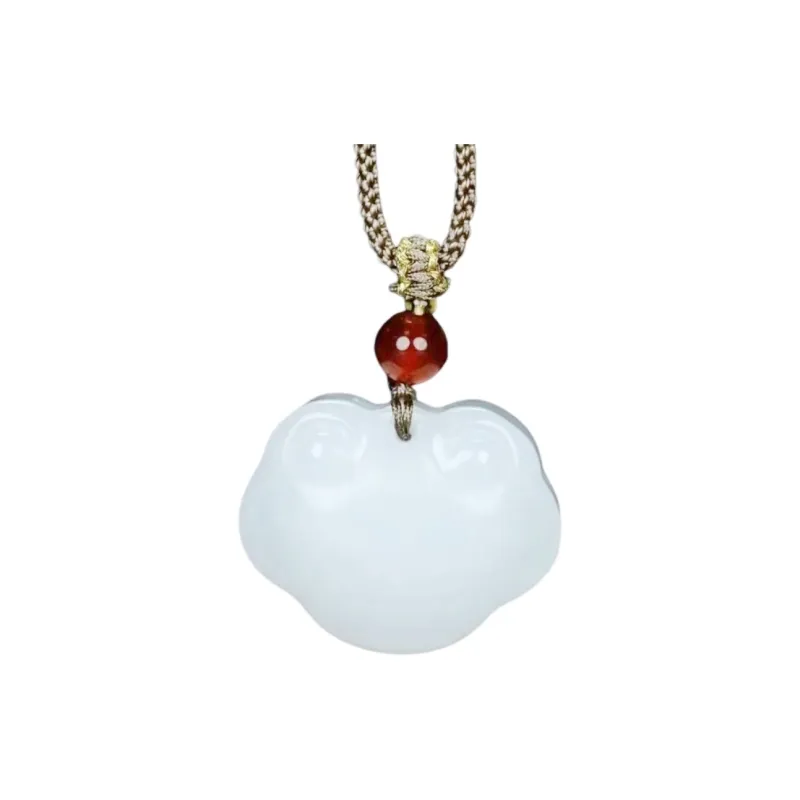 Gifts Golden Silk Jade Necklaces Unisex-0