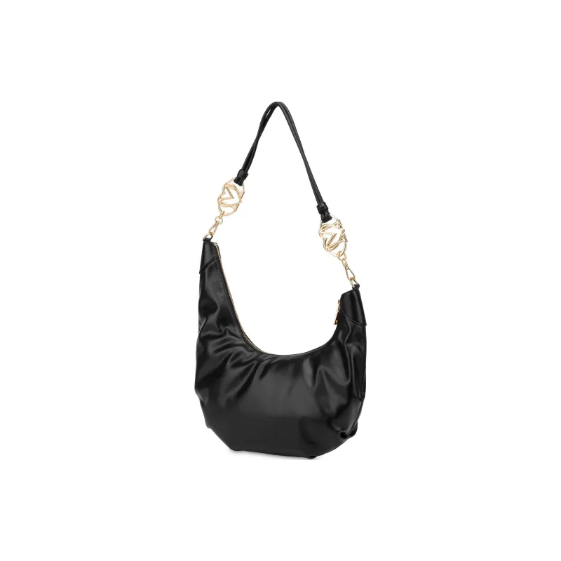 LOVE MOSCHINO PU Crossbody Bag, Shoulder Bag Unisex Black-2