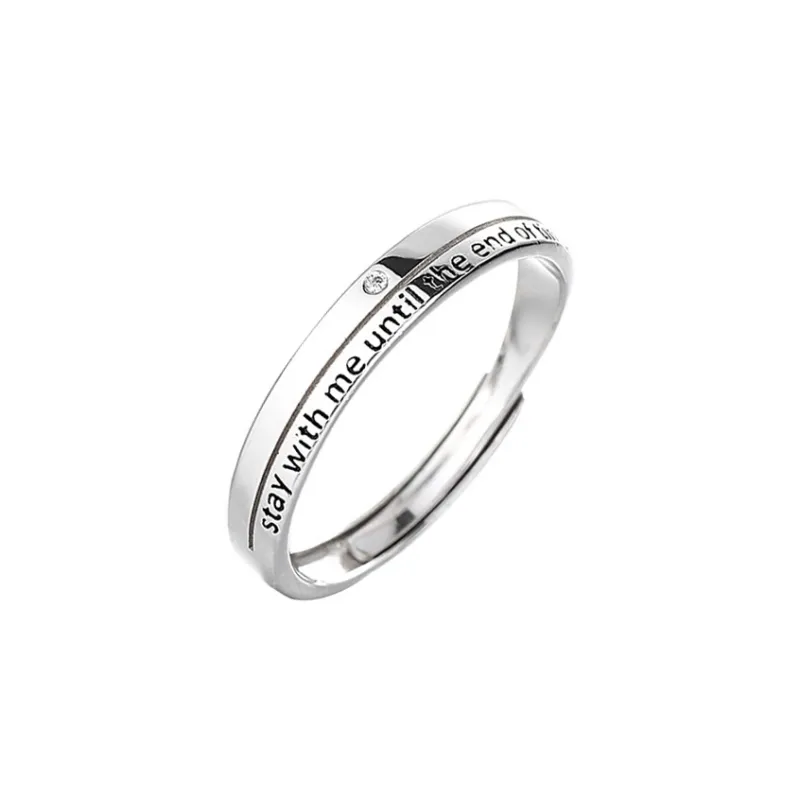 YINZHIXING 999 Fine Silver Rings Unisex-12