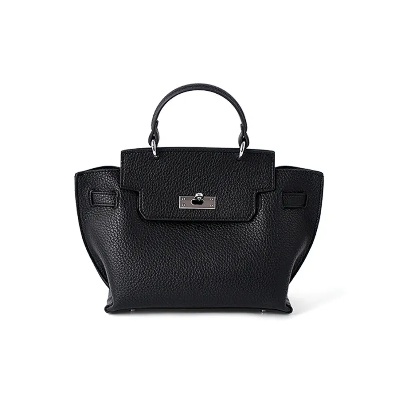 Vigno Synthetic Leather Handbag Shoulder Bag Regular Women's Black/Greige-0