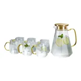 Crystal Diamond Kettle+Crystal Diamond Cup 6 Pack