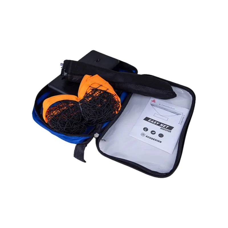 PEAK Foldable And Portable Badminton Nets Orange Court, Playground, Community-1