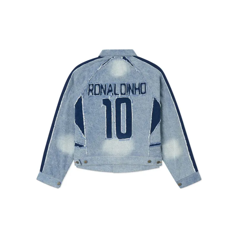 KIDSUPER STUDIOS Ronaldinho Collaboration Jackets Men Washed Blue-1