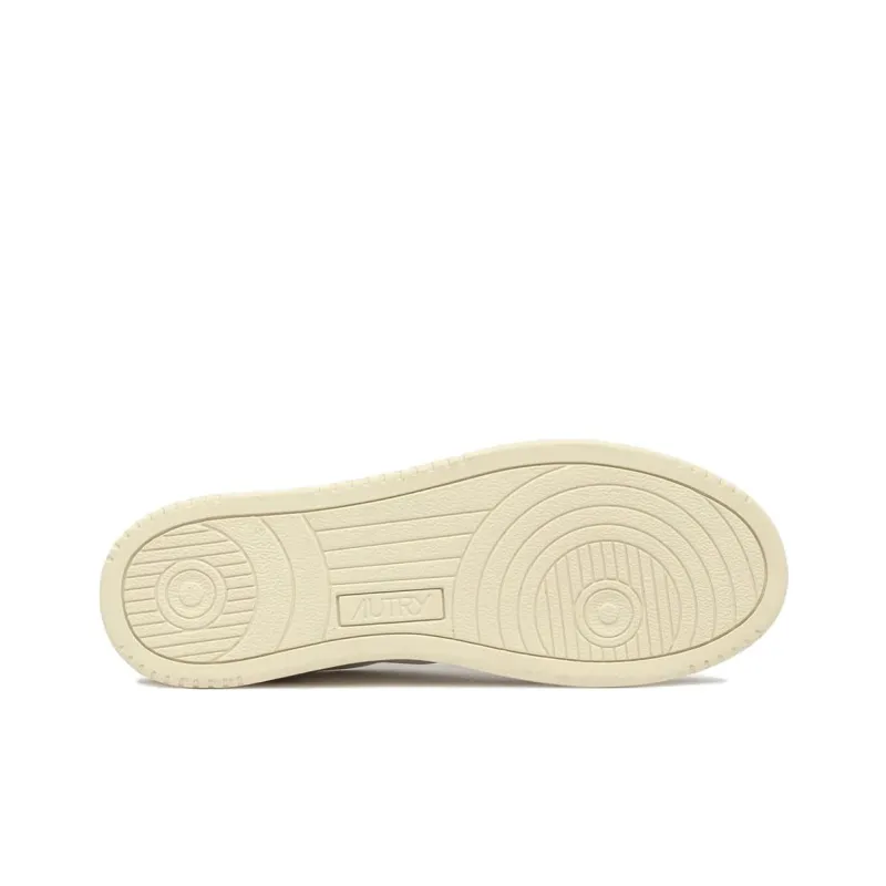 AUTRY Medalist Anti Slip Wear Resistant Low Top Skateboard Shoes Men's White Brown-5