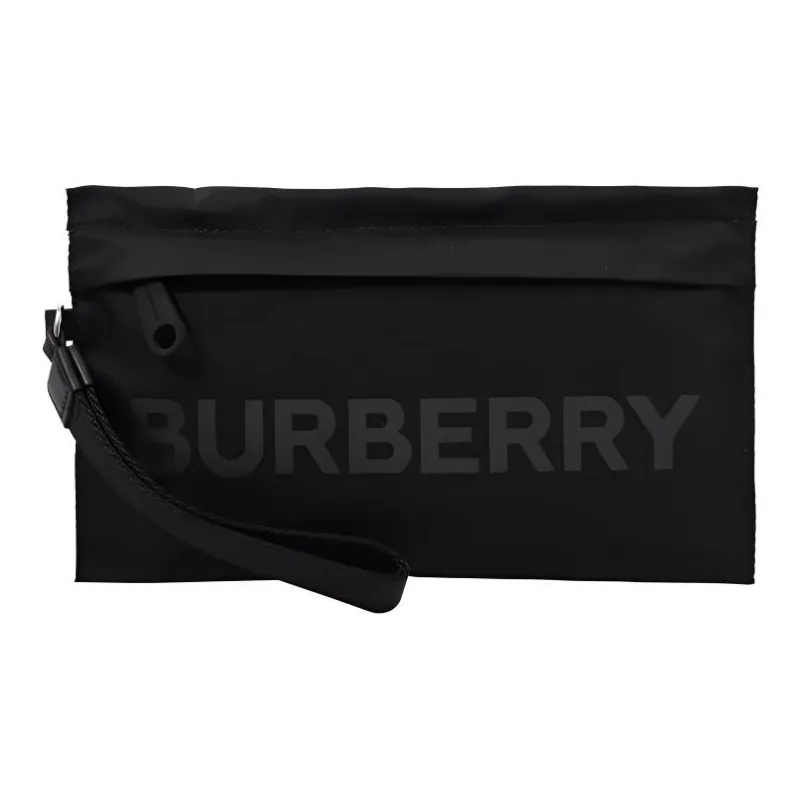Burberry Nylon Clutch Regular Unisex Black-0