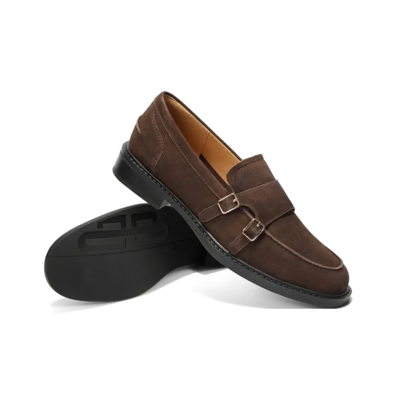 BELLE Loafers Women's Black, Red Brown-14
