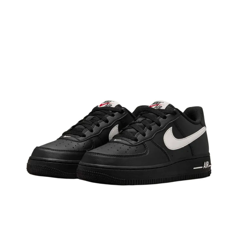 Nike Air Force 1 Anti Slip Wear Resistant Low Top Kids' Skateboarding Shoes Black Unisex-2