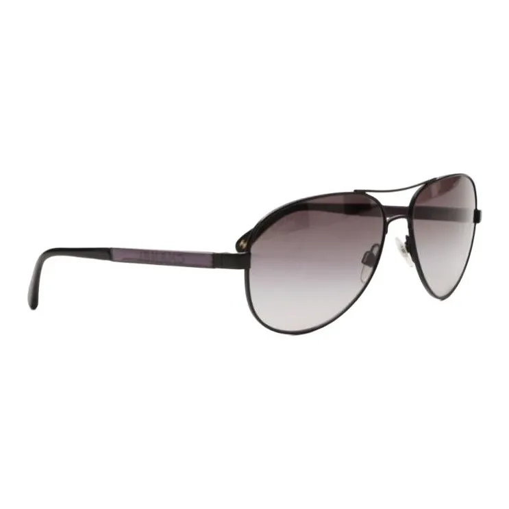 CHANEL Metal Plastic Aviator Sunglasses Women's Black-2
