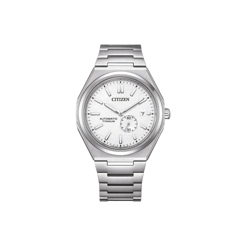 CITIZEN Mechanical Movement Super Titanium Strap Watch 40.5mm Men's Watches White Dial-0