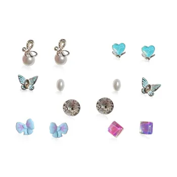 QIANFANGDAHUANGYE Faux Pearl Stud Earrings Women's