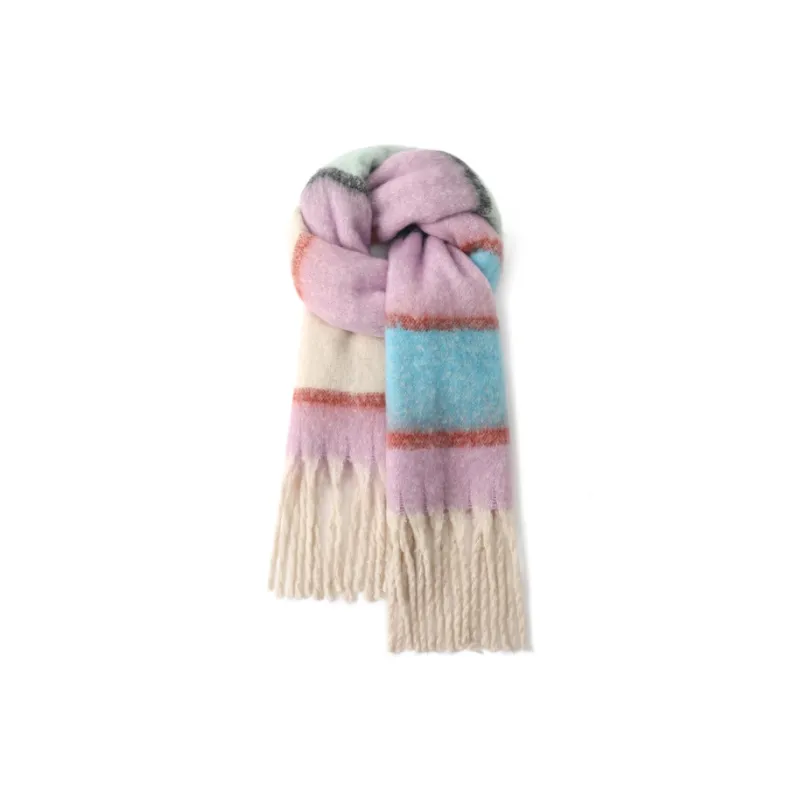 FREE RABBITⅡ Fall And Winter Advanced Versatile Brightening Warm Fringe Scarf Unisex-18
