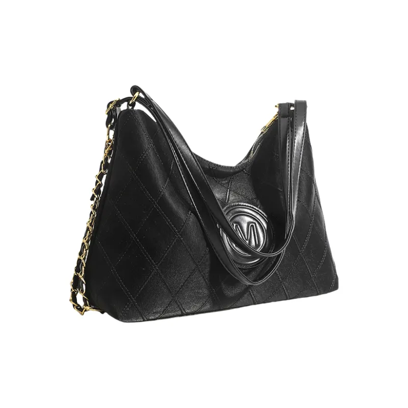 OCTSUI PU Shoulder Bag Women's Black-3