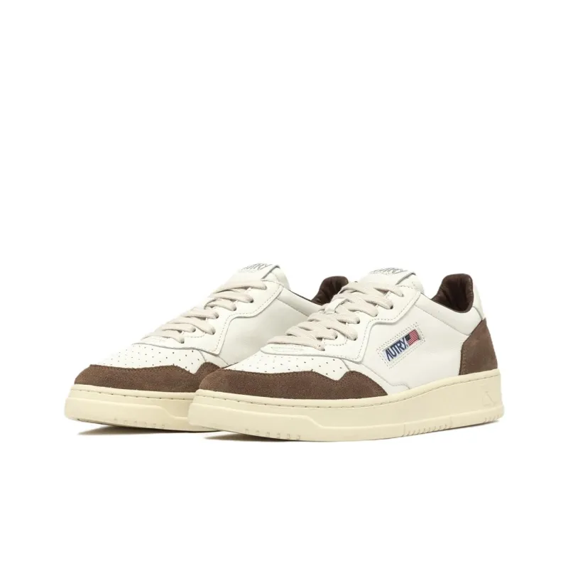 AUTRY Medalist Low Top Skateboard Shoes Women's White Brown-2