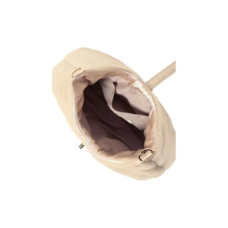 Beams Polyester One Shoulder Handbag Women's Black/Gold-10