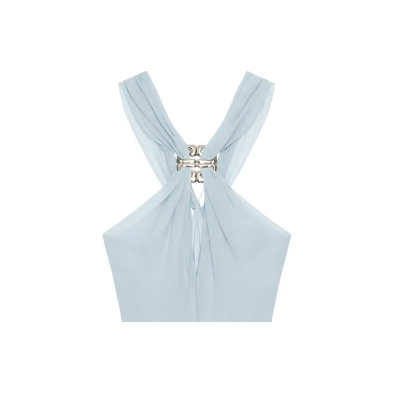 GIVENCHY FW24 Sleeveless Dress Women's Ice Blue-5