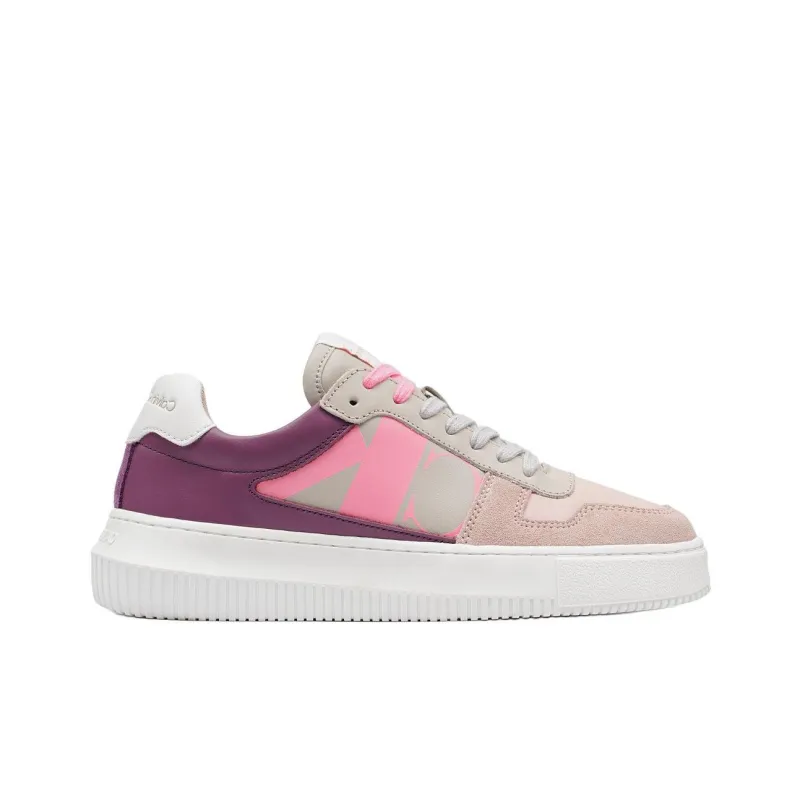 CALVIN KLEIN Low Top Skateboard Shoes Women's Pink-1