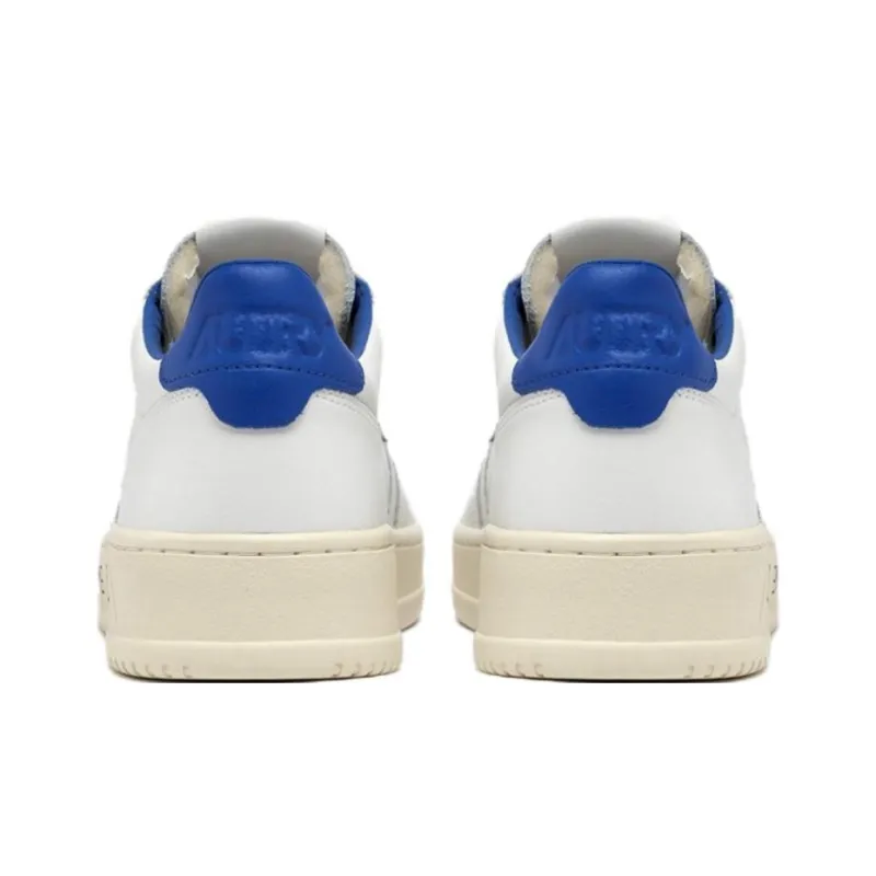 AUTRY Medalist Anti Slip Wear Resistant Low Top Skateboard Shoes Women's White Blue-4