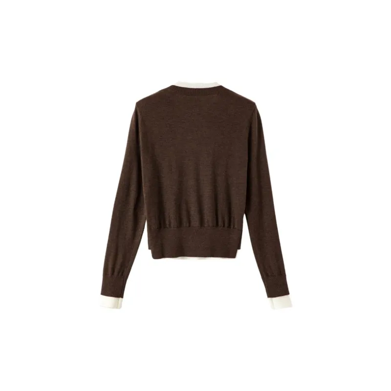 Late White Knitwear Women's Brown-1