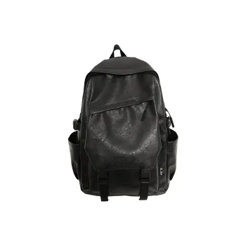 LUVISTRUE PU Backpack Laptop Bags Regular Men's Black/Brown