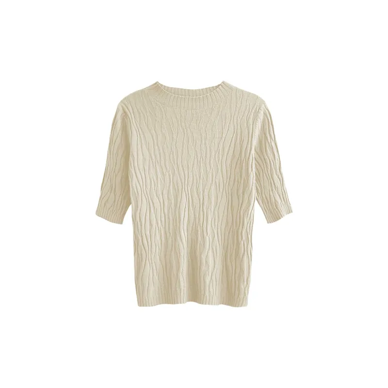 Flowers In Water Undershirt Women's Apricot-0