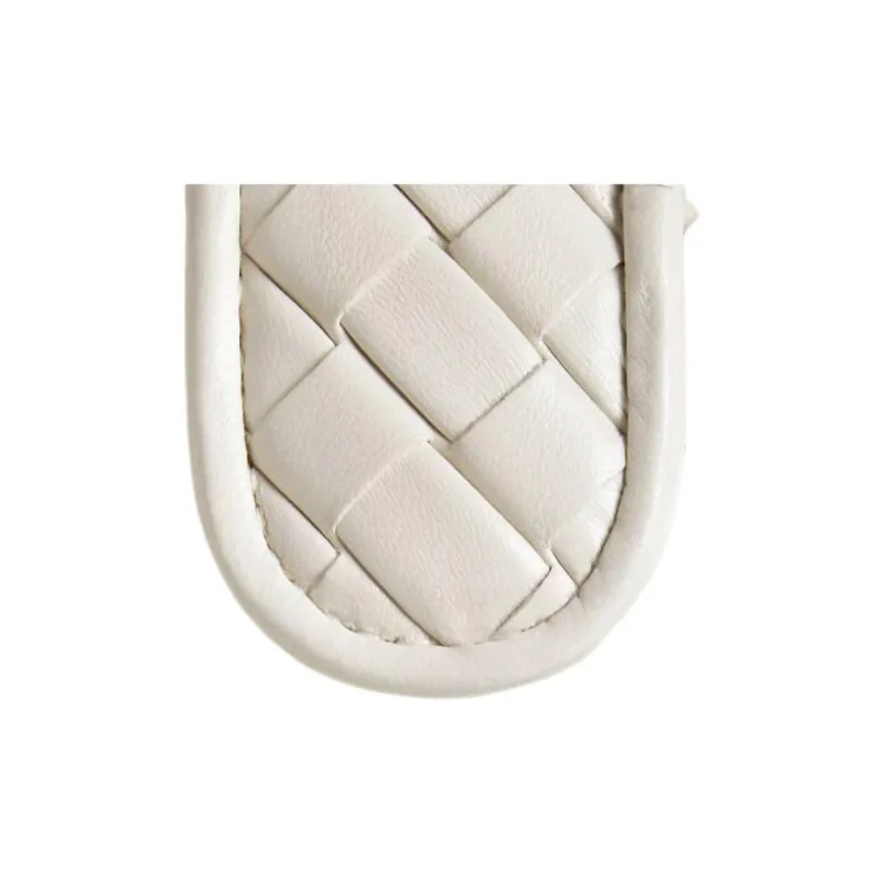 Bottega Veneta Lambskin Shoulder Bag Clutch Mini Women's Chalk White-3