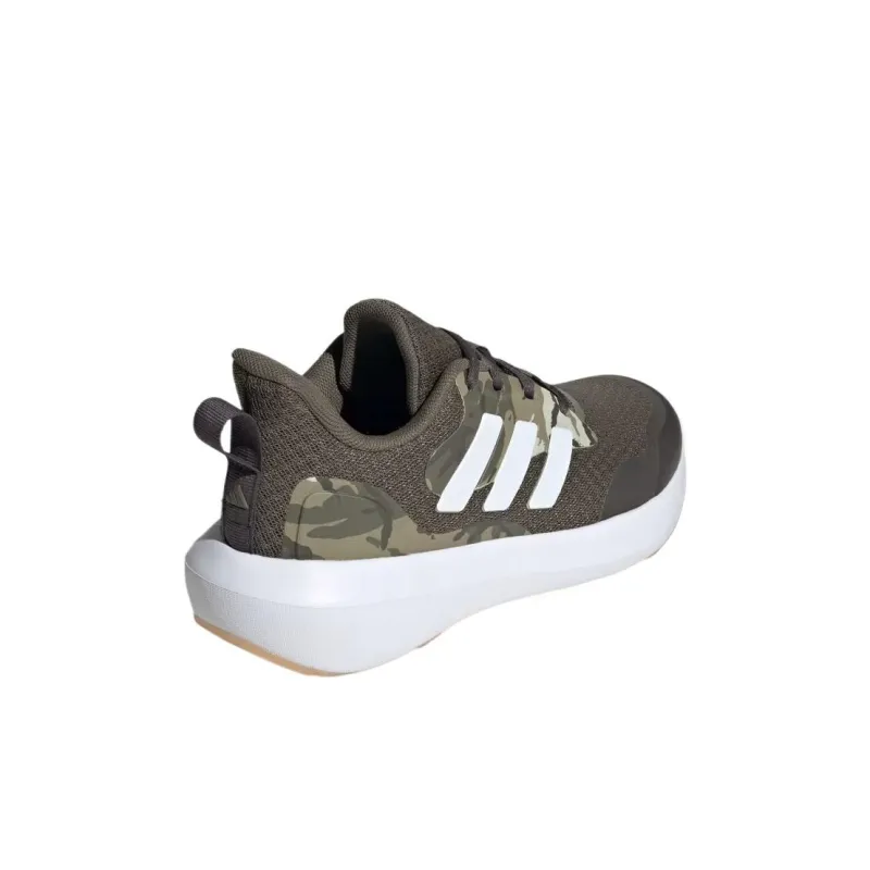 Adidas Fortarun 2.0 Breathable Cushioning Low Top Kids' Running Shoes Olive Kids'-3