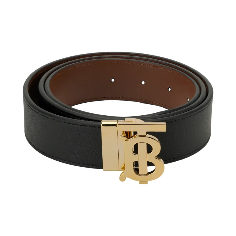 Burberry Reversible Monogram buckle Leather Belt-1